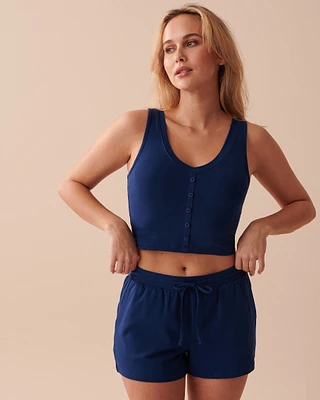 Camisole courte unie