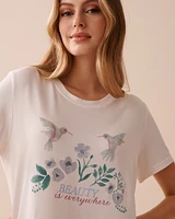 Hummingbirds Print Super Soft T-shirt