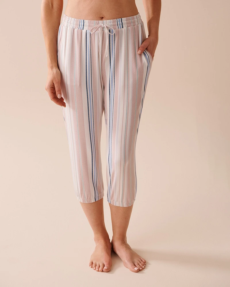 Pastel Stripes Super Soft Capris