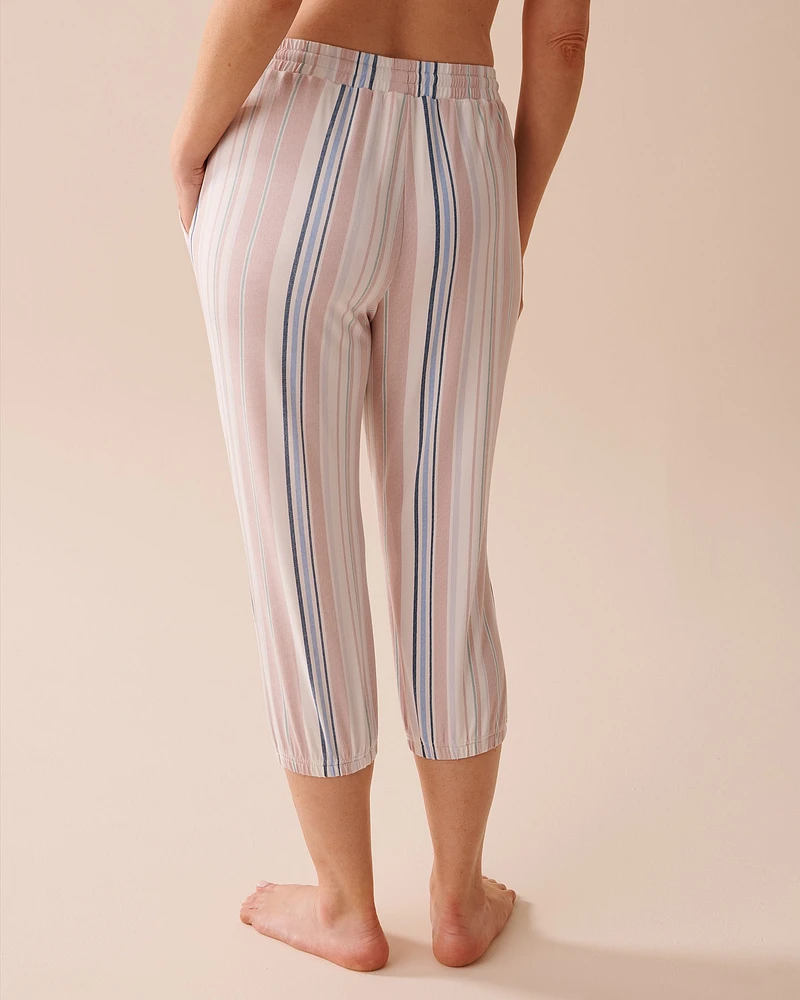 Pastel Stripes Super Soft Capris