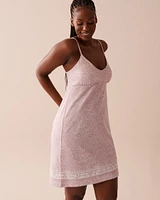 Floral Thin Straps Nightie