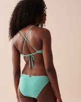GREEN TILE Bralette Bikini Top