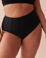 TEXTURED High Waist Bikini Bottom