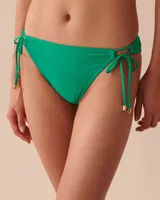 EMERALD Side Tie Brazilian Bikini Bottom