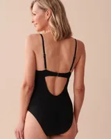 ATHENA Cut-out Front Push-up One-piece Swimsuit