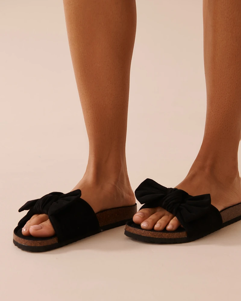 Suede Slide Slippers