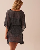 Printed Mesh Tunic