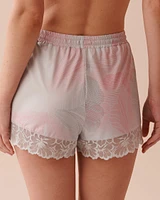 Recycled Fibers Lace Trim Shorts