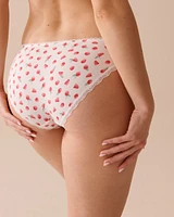 Cotton and Lace Detail Bikini Panty