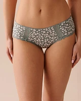 Cotton and Lace Detail Hiphugger Panty