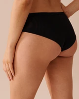 Embroidered Mesh Cheeky Panty