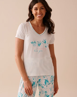 Sea Turtle Print Super Soft T-shirt