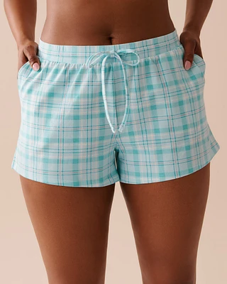 Striped Cotton Pajama Shorts