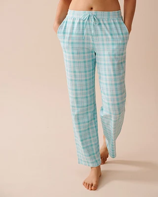 Pantalon de pyjama en coton à rayures