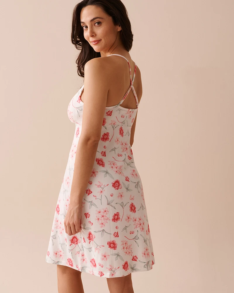 Pink Floral Super Soft Nightie