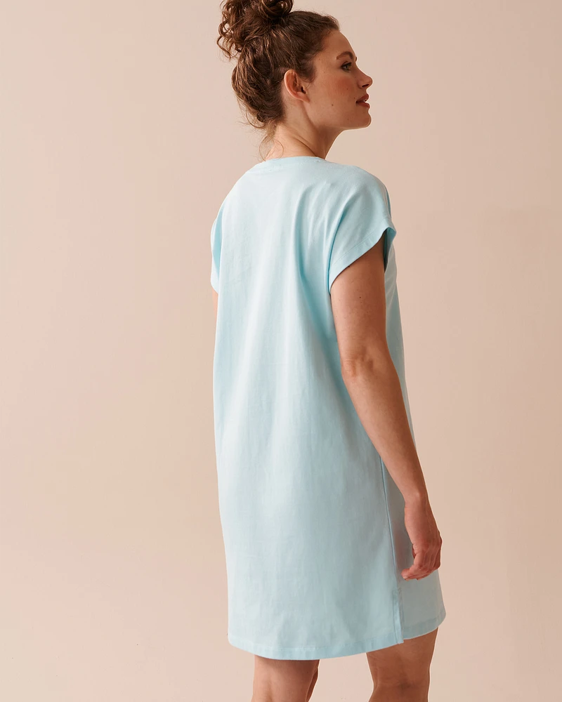 Cotton Short Sleeve Sleepshirt