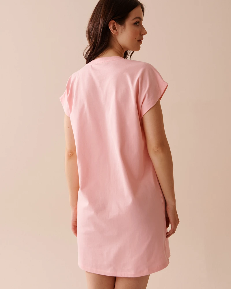 Cotton Short Sleeve Sleepshirt