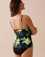 FLORAL ZEST Tankini Top with Underwire