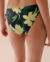 FLORAL ZEST Side Tie Bikini Bottom