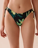 FLORAL ZEST Side Tie Bikini Bottom