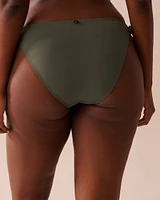 KHAKI Side Tie Brazilian Bikini Bottom