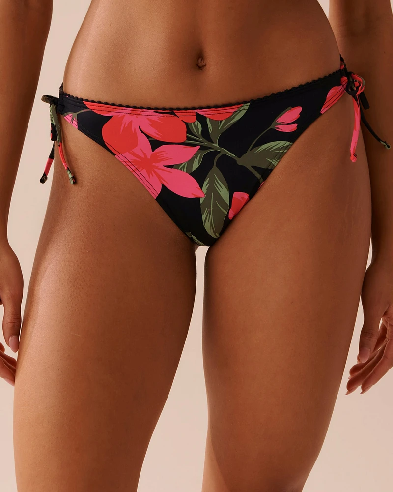 TROPICAL Side Tie Brazilian Bikini Bottom