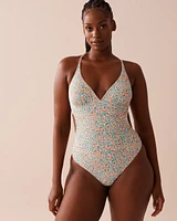 FLORAL Recycled Fibers One-piece Swimsuit