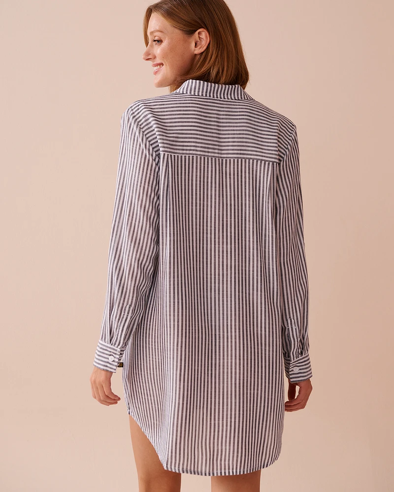 Striped Button-down Shirt