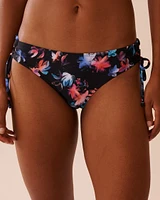 NEON PETALS Side Tie Cheeky Bikini Bottom