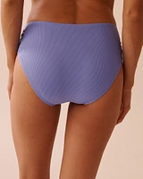 PERIWINKLE Recycled Fibers Mid-rise Bikini Bottom