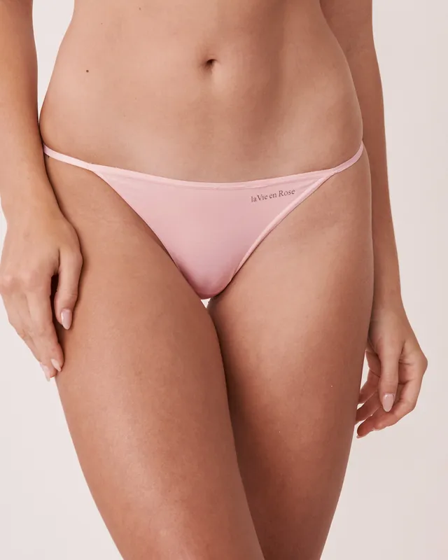 La Vie en Rose Soft Knit Jersey String Panty