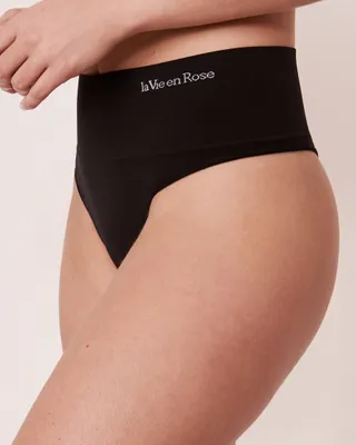 Culotte tanga taille haute sans coutures