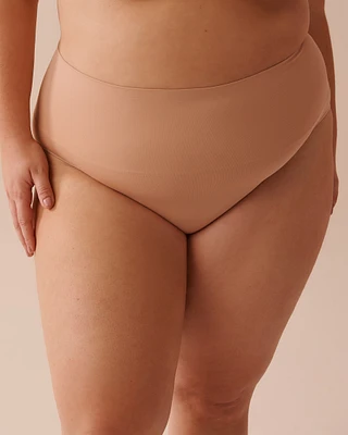 Culotte bikini de maintien taille haute en tissu sans coutures