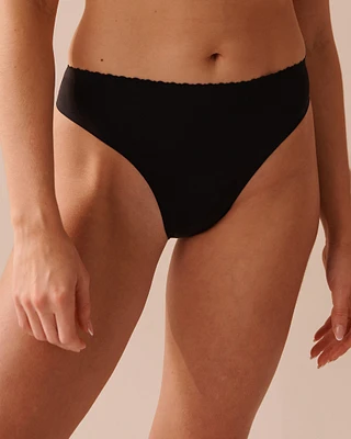 Microfiber Bonded Thong Panty