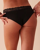 Cotton and Lace Band Cheeky Panty