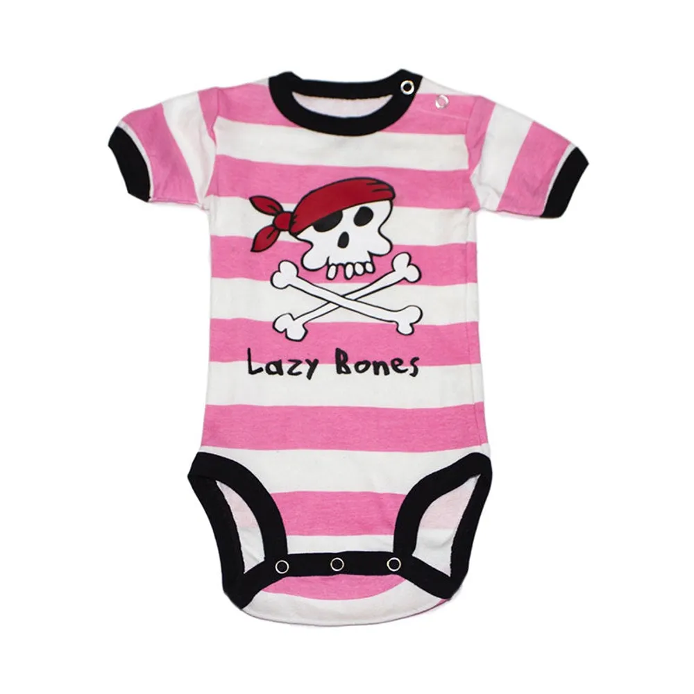 Lazy Bones Pink Infant Creeper