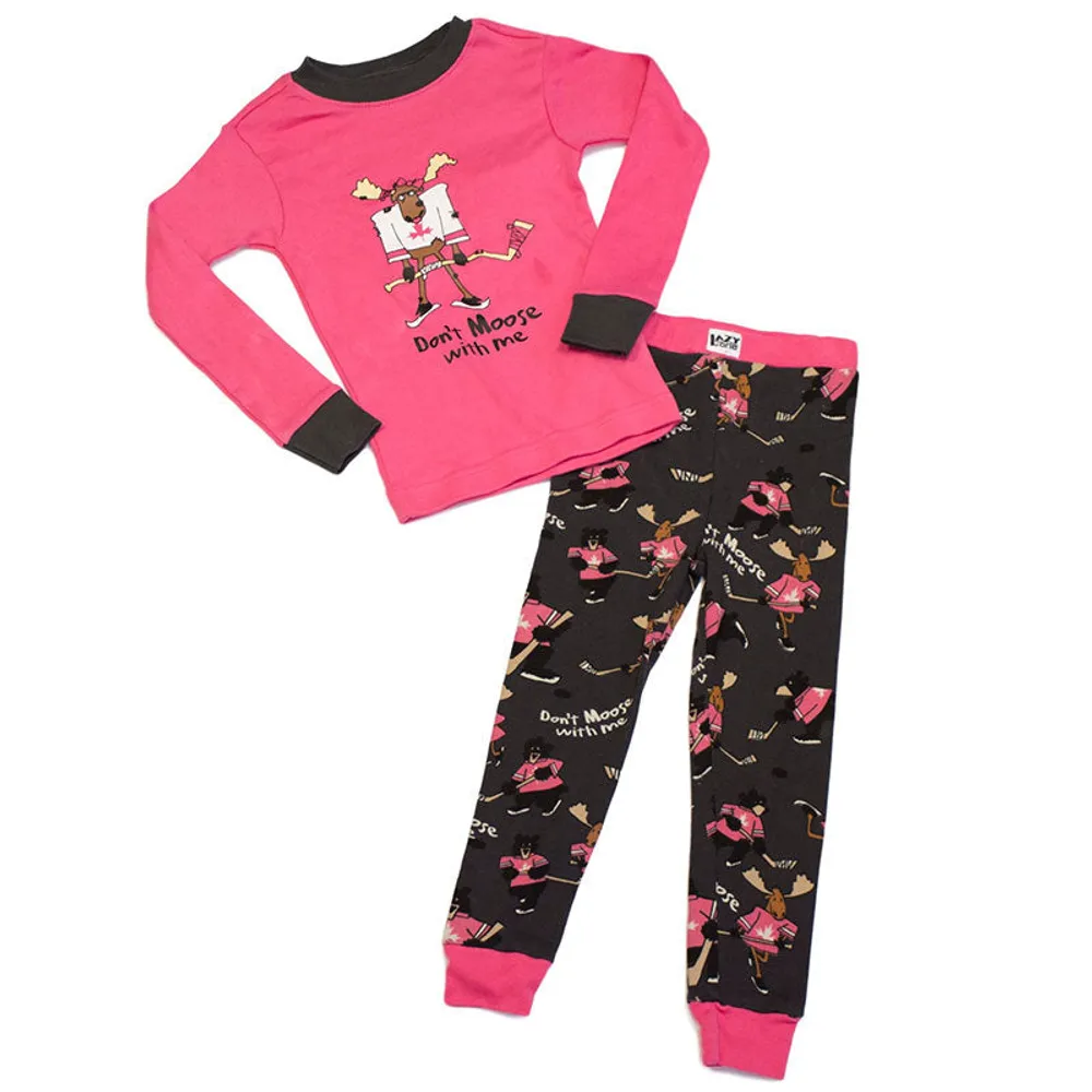 Moose Hockey Kid's Long Sleeve PJ's