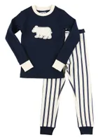 Ticking Bear Kid's Long Sleeve PJ's