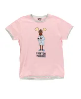 I Don't Do Mornings Women's Relaxed Fit Moose PJ Tee
