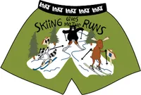 Skiing Gives Me The Runs Men's Comical Boxers