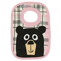 Bear Hug Pink Infant Bib