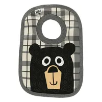 Bear Hug Grey Infant Bib