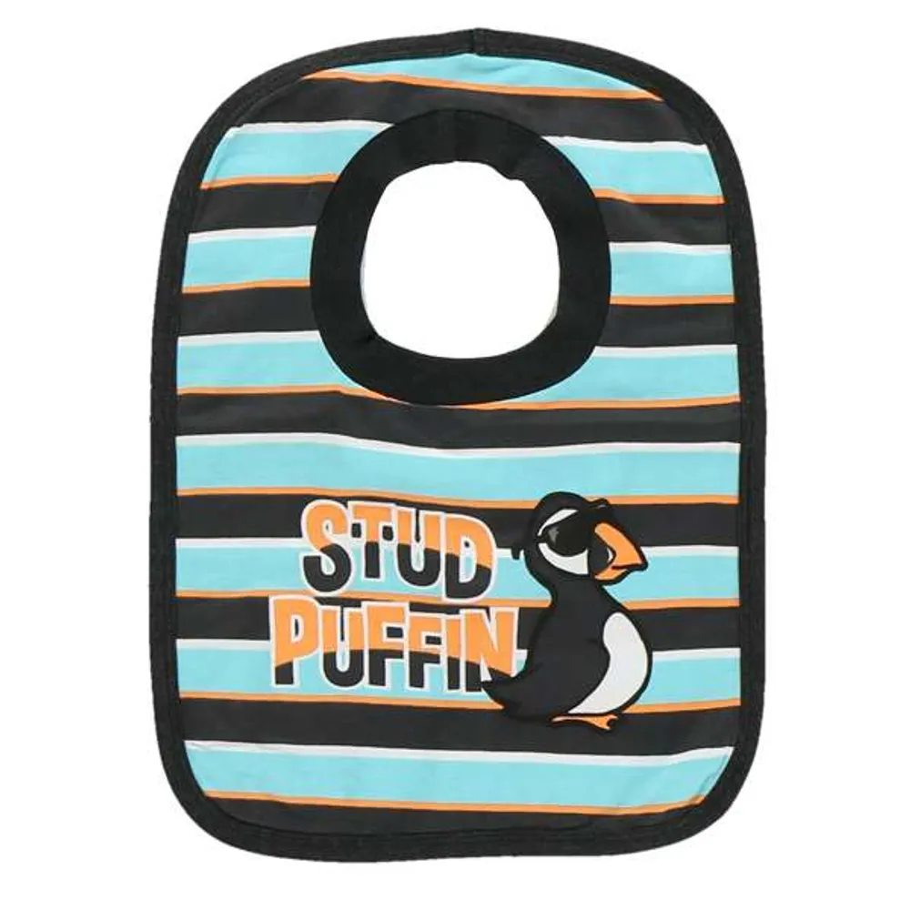 Stud Puffin Infant Bib