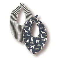 Labs 2 Pack Infant Bandana Bib