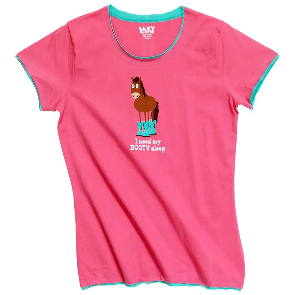 Need Booty Sleep Women's Horse Fitted Tee