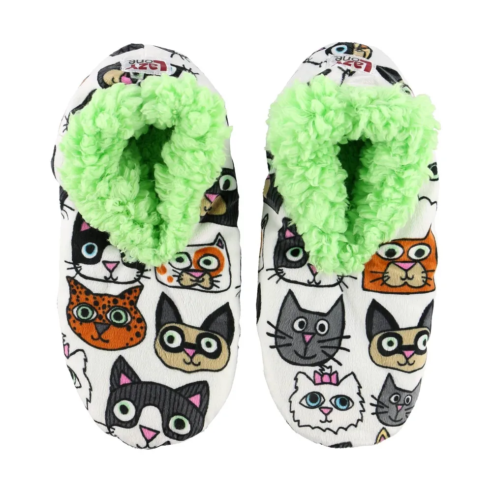 Cattitude Fuzzy Feet Slipper