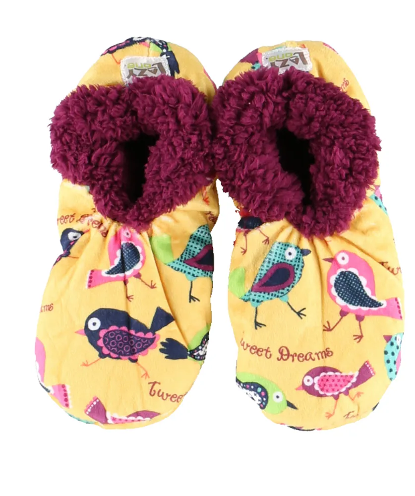 Tweet Dreams Fuzzy Feet Slippers