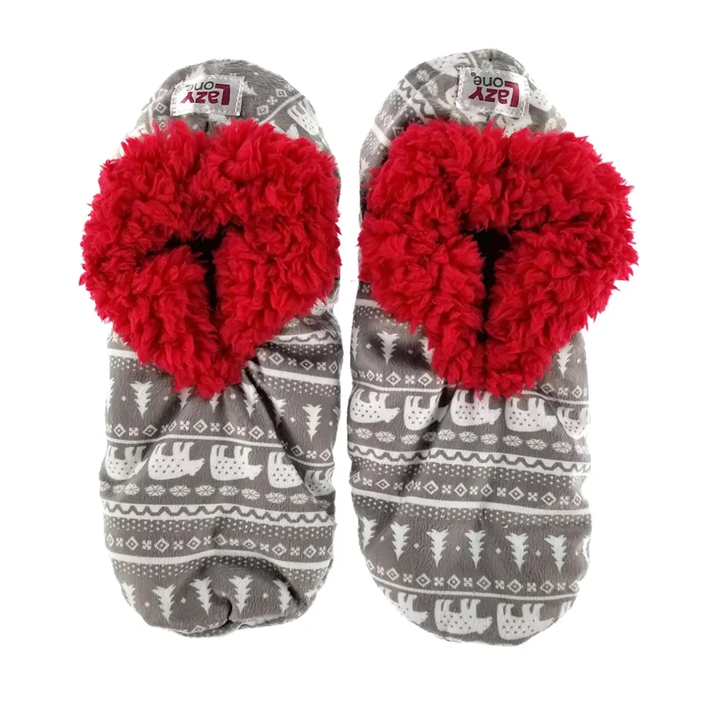 Nordic Bear Fuzzy Feet Slipper