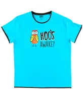 Hoo's Awake Women's Relaxed Fit Owl PJ Tee