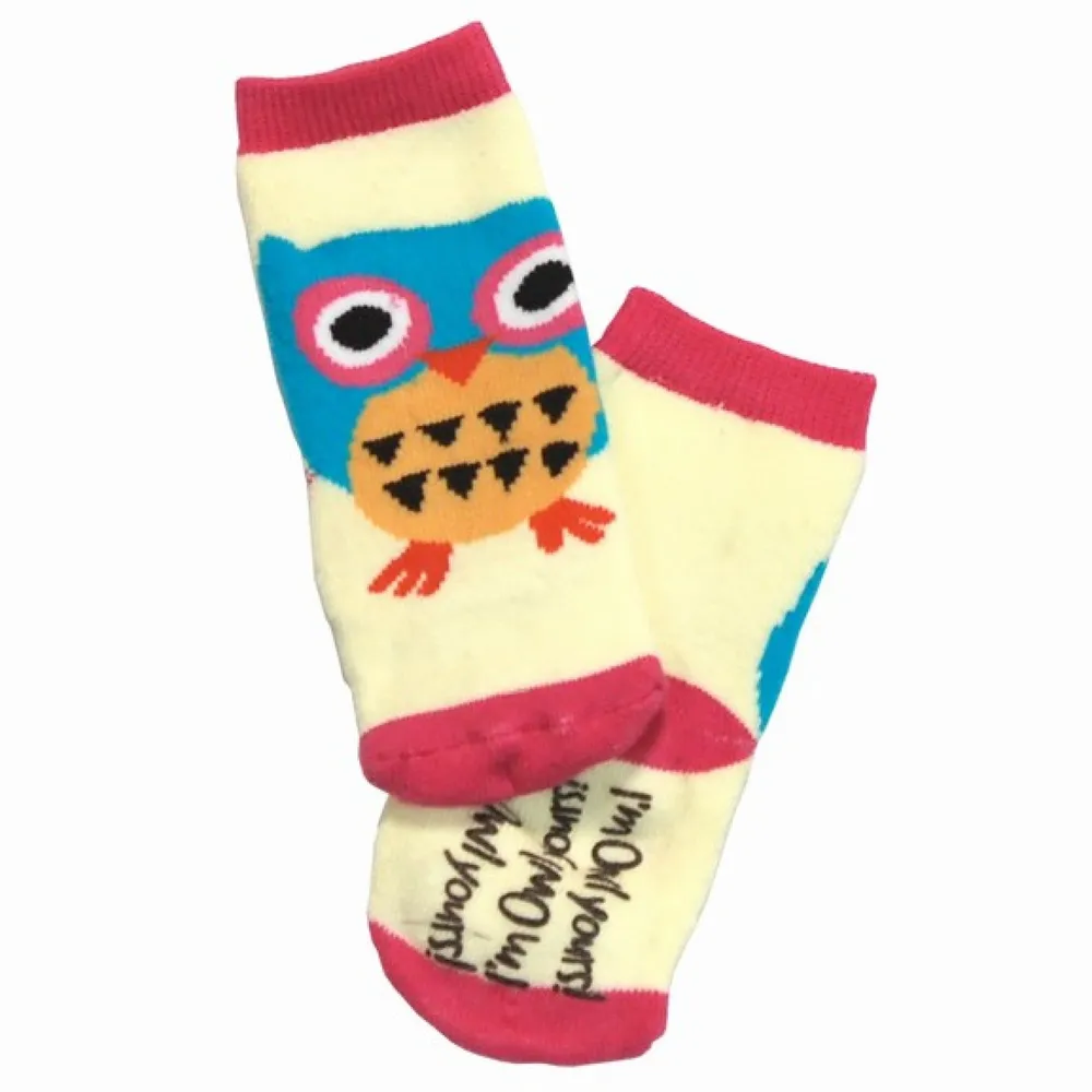 Owl Yours Pink Infant Sock